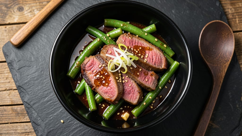 Asian Beef and Green Beans Recipe: One-Pan Stir-Fry With Crisp-Tender Beef Bites