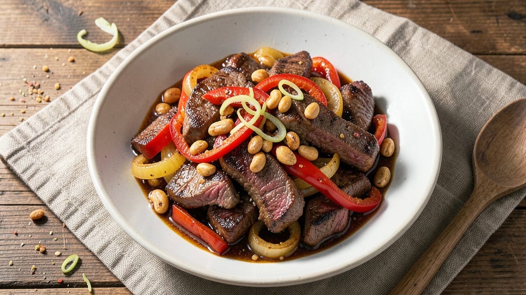 Beef and Cashew Stir Fry Recipe: Crunchy Nutty Bites with Silky Soy Sauce