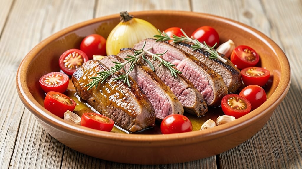 Beef and Cherry Tomato Recipe: Sweet-Tart Stew With Tender Beef Threads