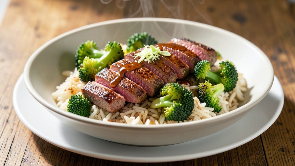 Beef and Broccoli Over Rice Recipe: Wok-Sizzled Sauce With Perfect Chewy Rice