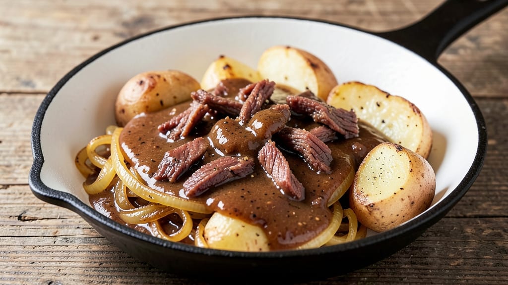 Armour Dried Beef Gravy Recipe: Rich Onion Topping for Potatoes