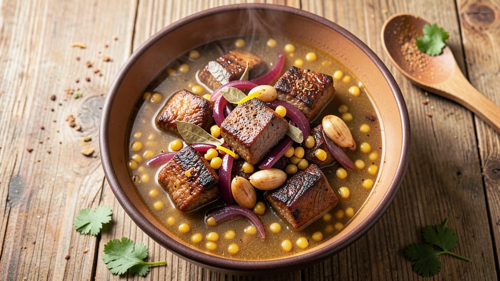 Beef and Hominy Soup Recipe: Smoky Corn and Beef Stew With Deep South Flavor