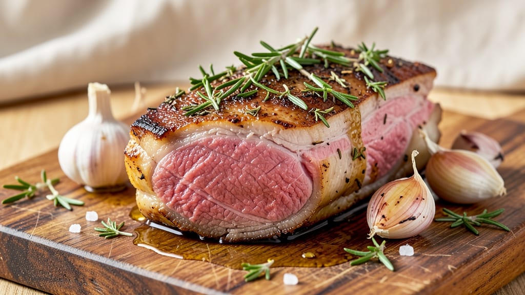 Angus Beef Boneless Strip Roast Recipe: Herb-Crusted Roast With Juicy Pink Centers