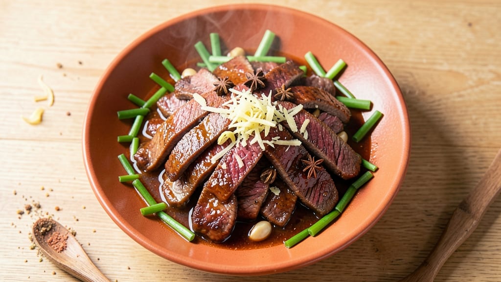 Asian Beef Recipe Ideas: Wok-Fired Crunch With Star Anise Gloss