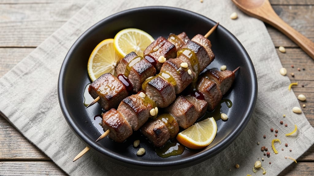 Baked Beef Kabobs Recipe: Charred Crust and Juicy Centers in One Bake