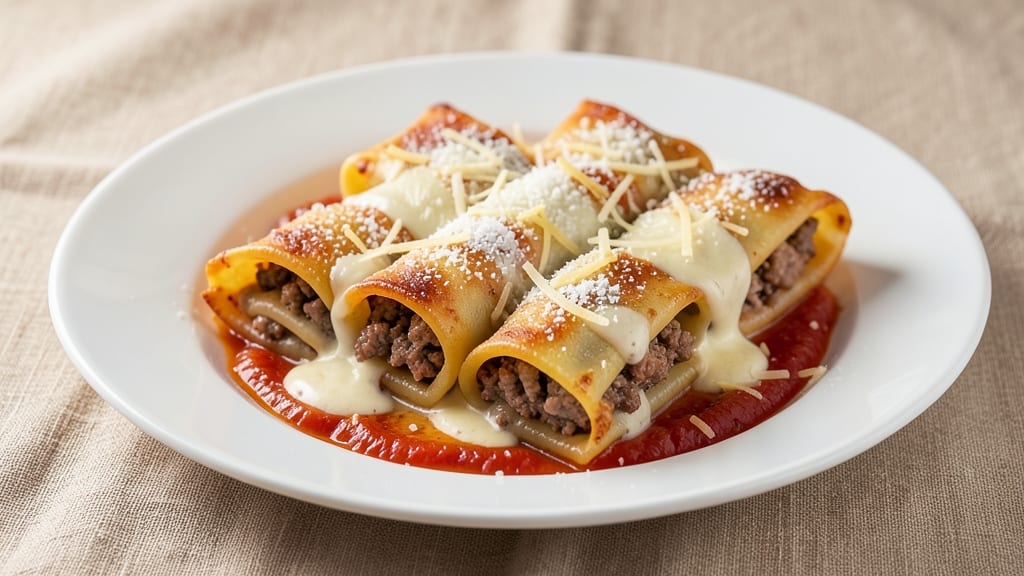 Beef and Pork Cannelloni Recipe: Layered Richness With Cheesy Twists