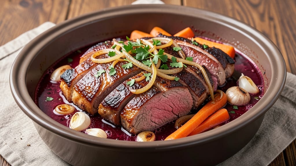 Beef and Red Wine Slow Cooker Recipe: Deep Umami Braise With Velvety Fond Magic