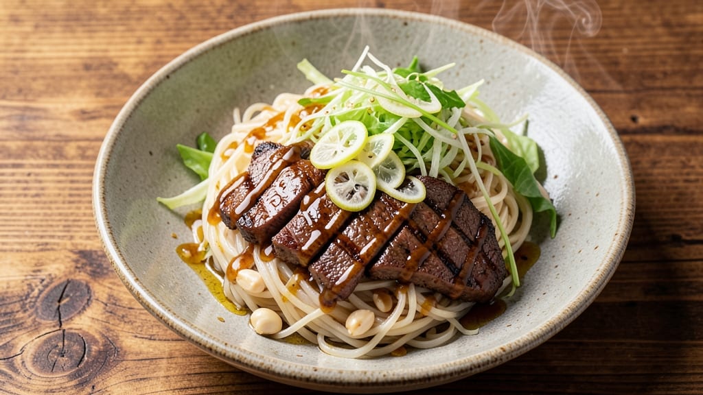 Asian Beef Noodle Bowl Recipe: Wok-Sizzled Crunch With Silky Soy Ginger Sauce