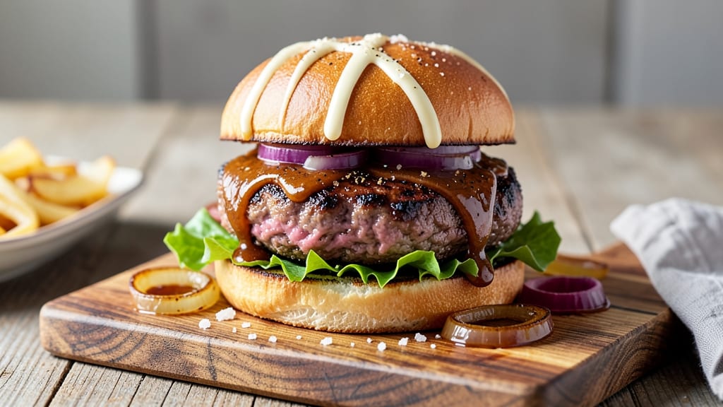 Jamie Oliver's BBQ Beef Burger Recipe: Smoky Crust and Juicy Centers