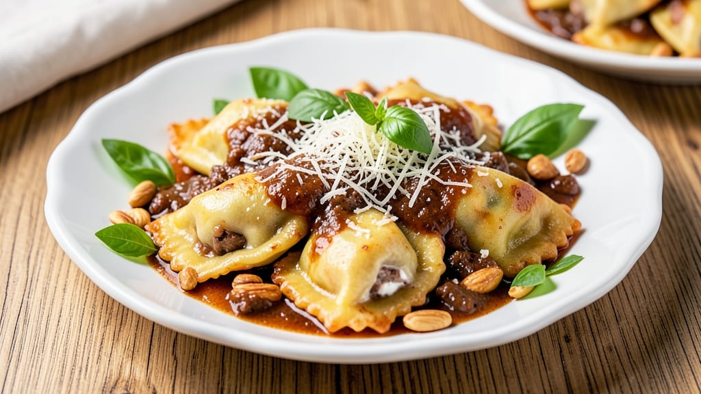 Baked Beef Ravioli Recipe: Cheesy, Crispy Edges and Silky Centers