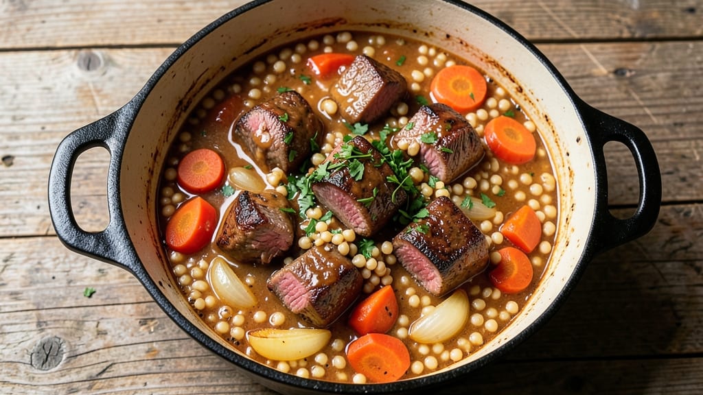 Beef and Pearl Barley Stew Recipe: Deep Umami Richness With Earthy Barley Bites