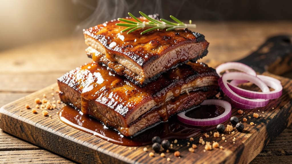 BBQ Beef Spare Ribs Recipe Barbecue: Fall-Off-Bone Tenderness With Molasses-Glazed Crust