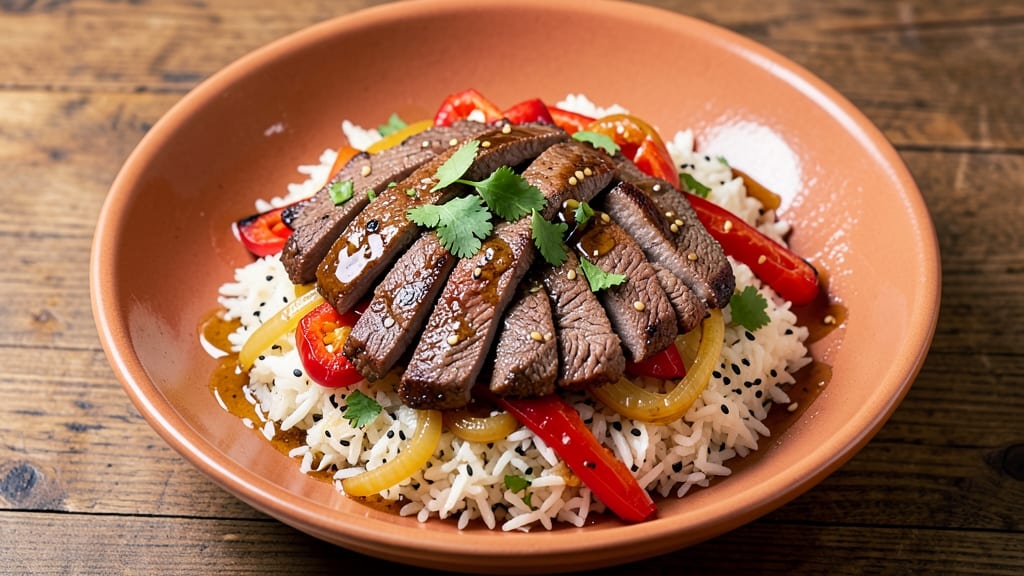 Beef and Pepper Bowl Recipe: Wok-Seared Crunch Meets Silky Soy-Ginger Gloss
