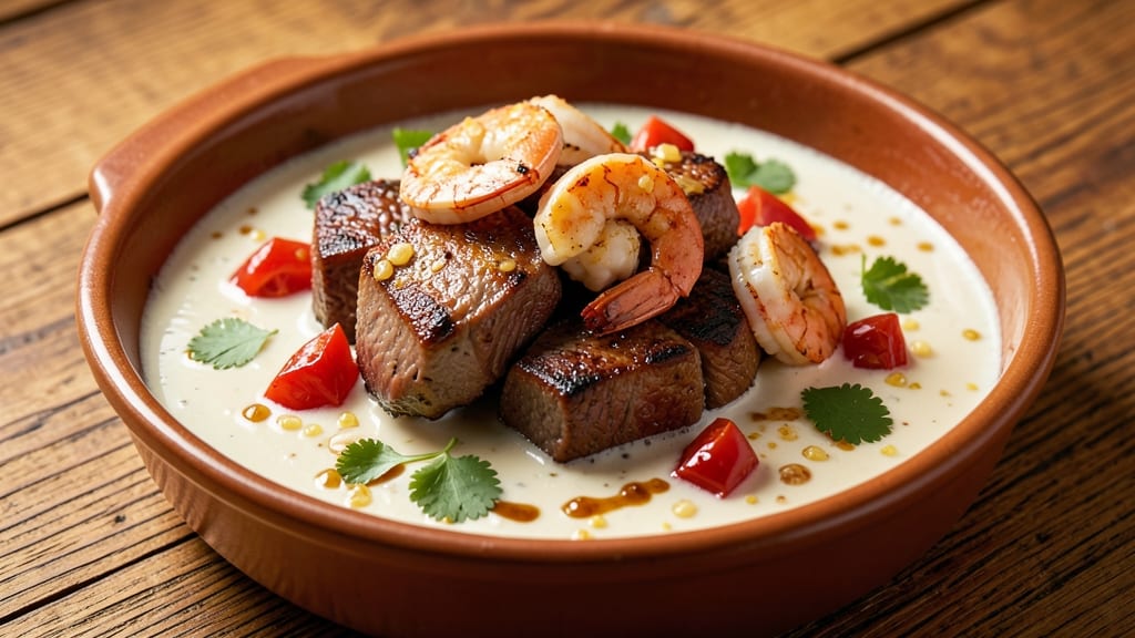 Beef and Shrimp Recipe: One-Pot Spiced Tomato Coconut Stew