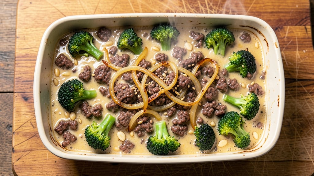 Beef and Broccoli Casserole Recipe: Cheesy Crisp-Top Comfort in One Dish