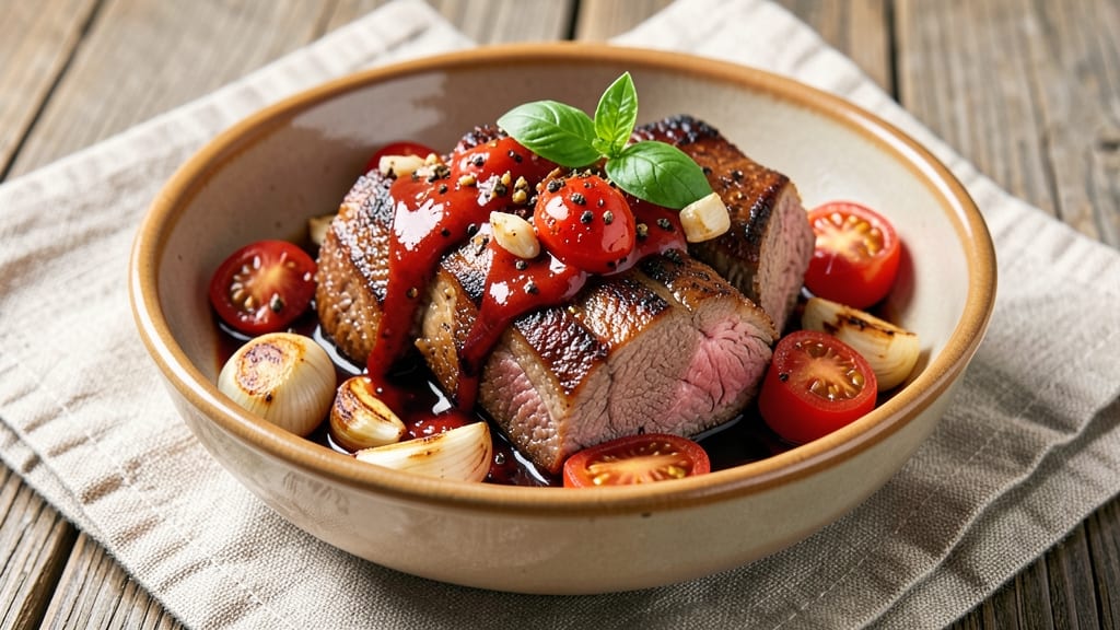 Beef Arrabiata Recipe: Spicy Tomato Sauce with Tender Beef Chunks