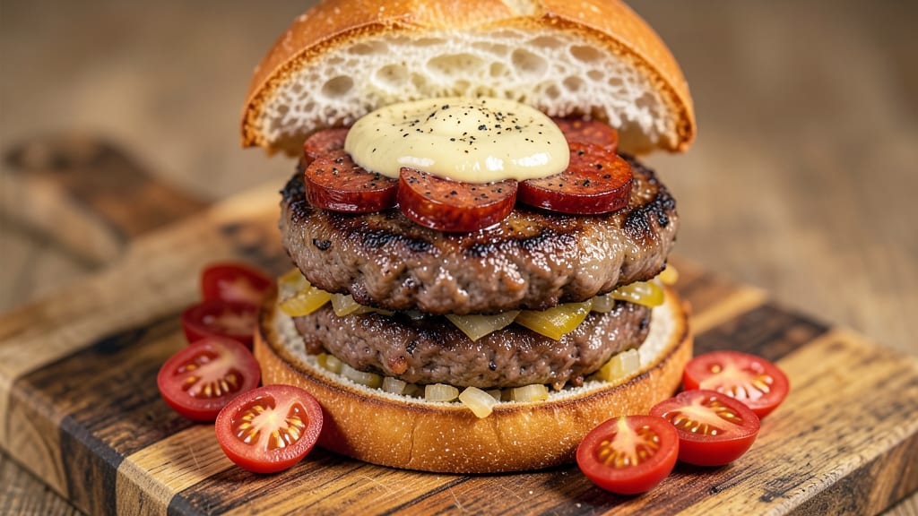 Beef and Chorizo Burgers Recipe: Smoky-Spiced Patties With Crispy Edges
