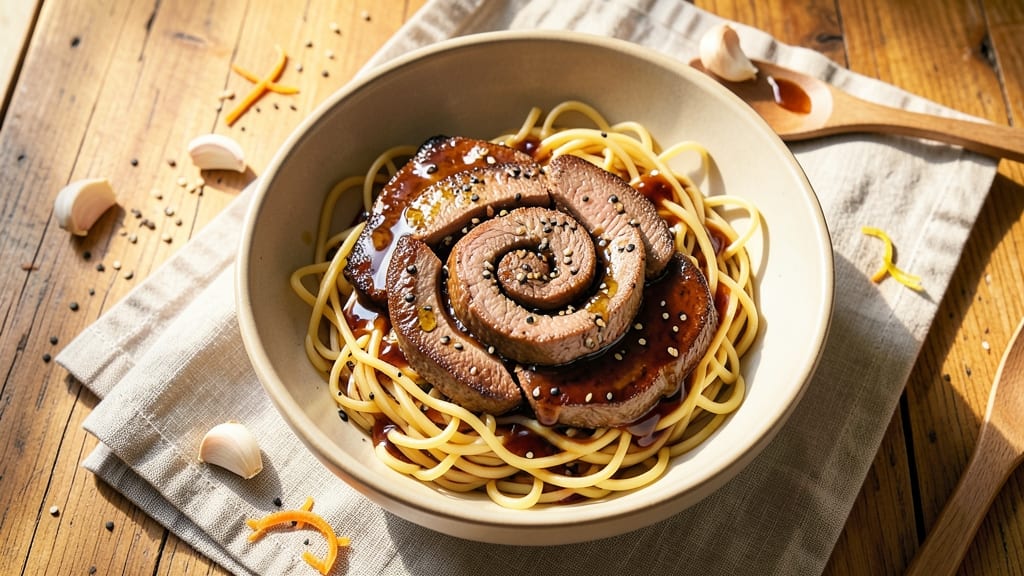 Beef and Frozen Egg Noodles Recipe: One-Pot Protein-Packed Breakfast