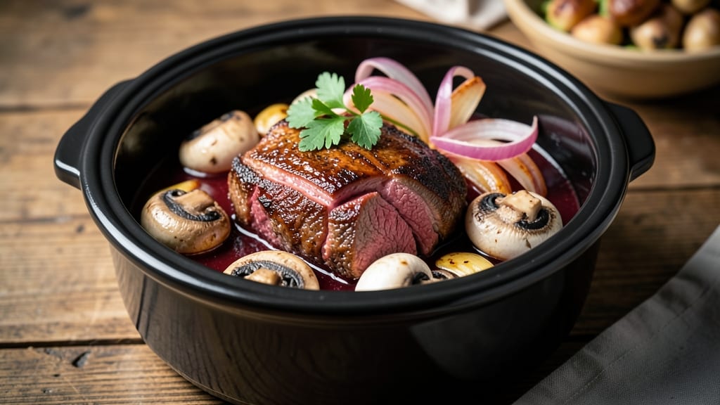 Beef and Mushroom Pressure Cooker Recipe: Ultra-Tender Bites in 30 Minutes