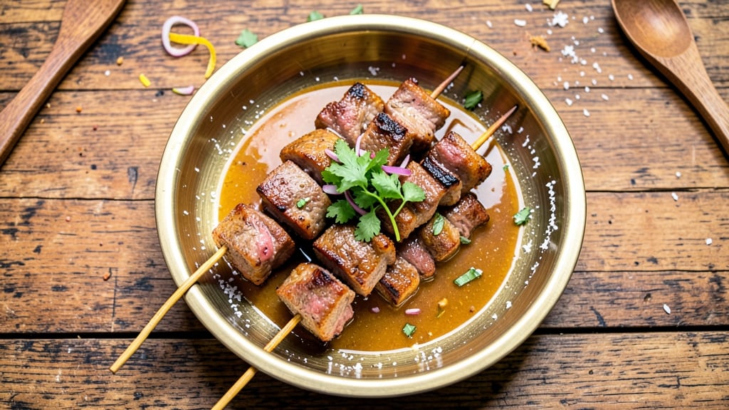 Authentic Thai Beef Satay Recipe: Charred Crust and Peanut Butter Bliss