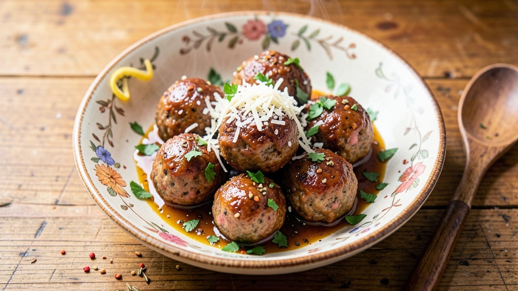 Beef and Italian Sausage Meatballs Recipe: Two-Meat Fusion With Herby Crust