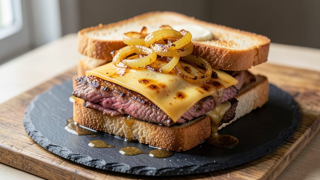 Arby’s Roast Beef and Cheddar Recipe: Melted Cheese and Caramelized Onions