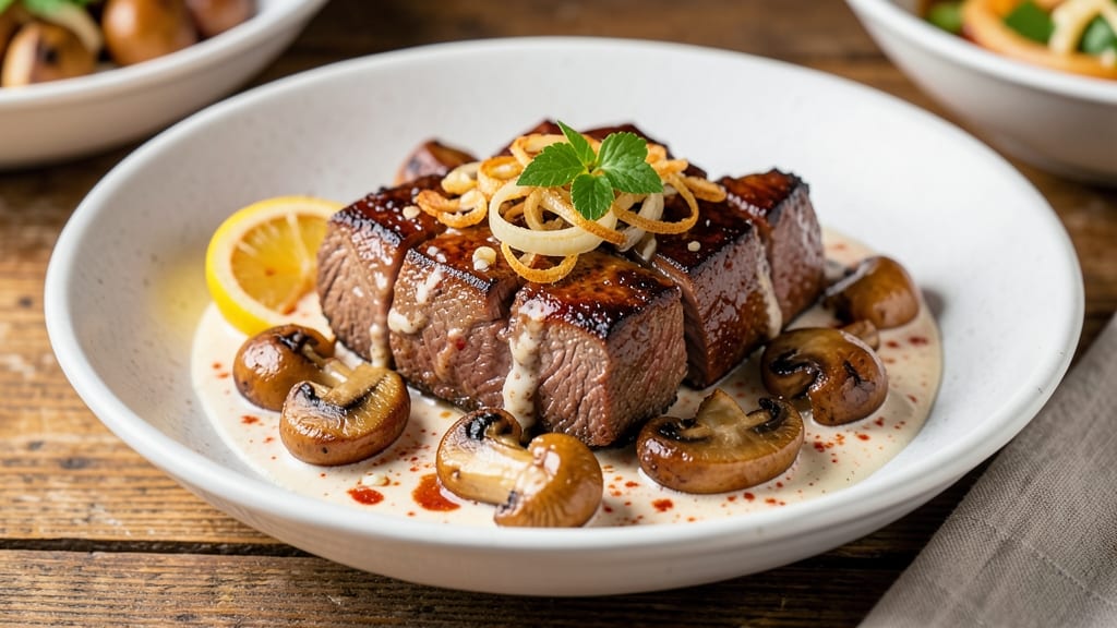 Beef and Mushroom Jollibee Recipe: Savory Coconut Milk Braise with Umami Depth