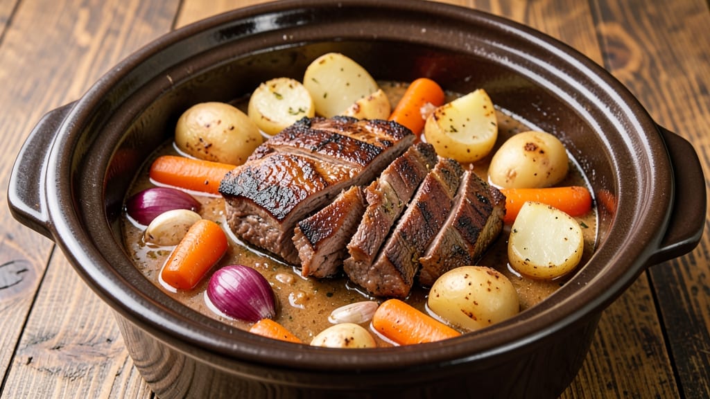 Beef and Veggie Slow Cooker Recipe: Hands-Off Dinner With Tender Meat and Al Dente Veggies