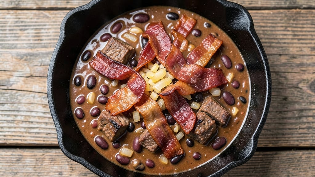 Beef and Bacon Chili Recipe: Deep, Smoky Richness With Crispy Bacon Bits