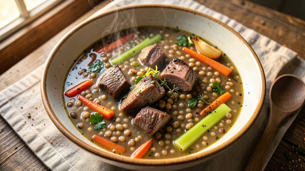 Beef Barley Lentil Soup Recipe: Hearty One-Pot Meal With Earthy Depth
