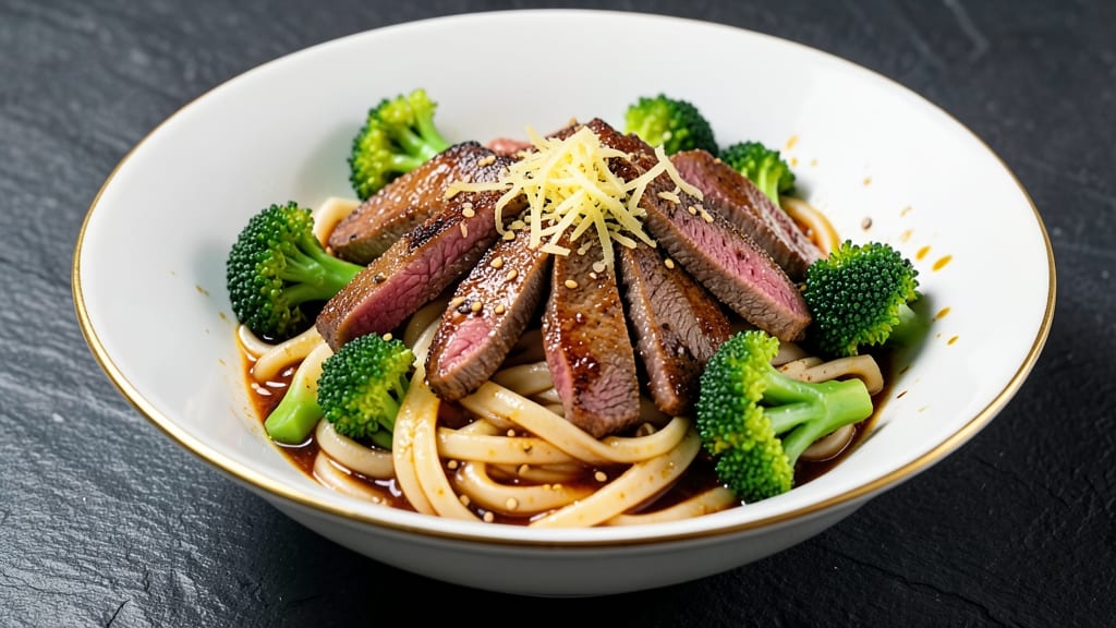 Beef and Broccoli Udon Stir Fry Recipe: Wok-Fired Crunch and Silky Noodle Harmony