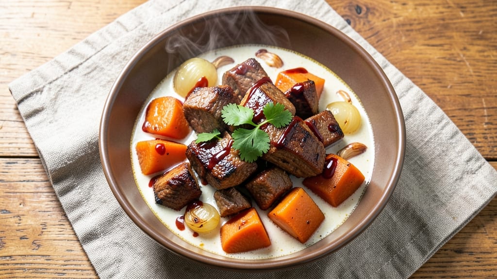 Beef and Sweet Potato Curry Recipe: Deep-Spiced Coconut and Caramelized Root Harmony