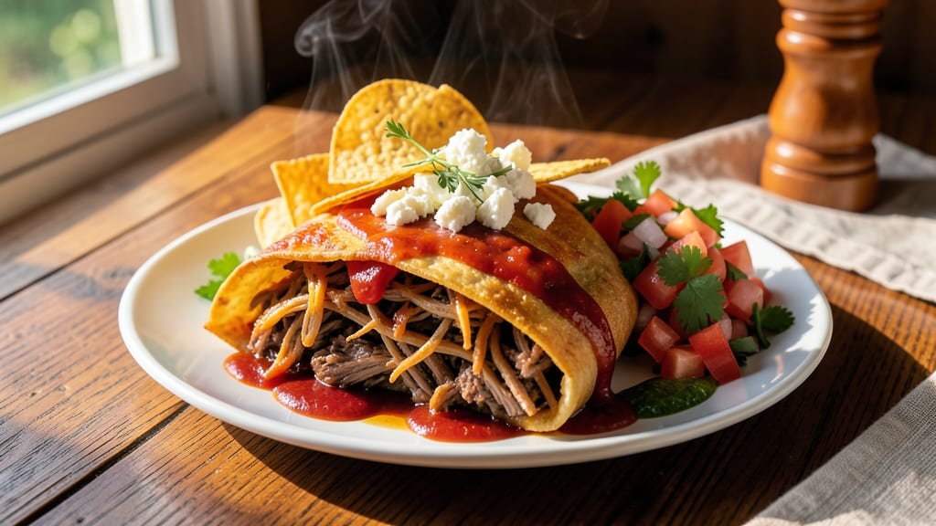 Authentic Mexican Shredded Beef Chimichanga Recipe: Crispy Tortilla Hugs Stuffed With Cheesy Beef