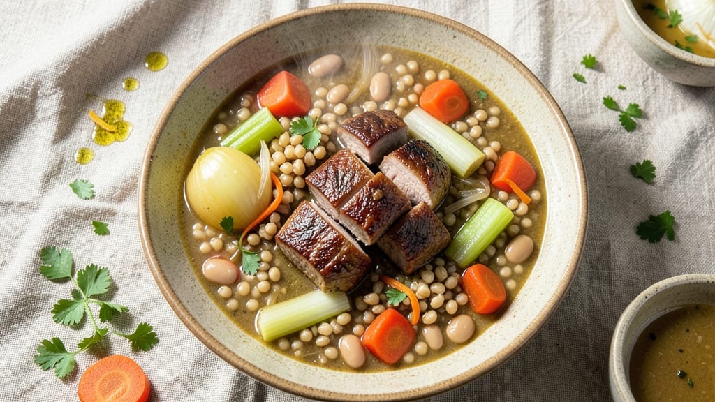 Beef Barley and Bean Soup Recipe: Hearty Winter Stew With Earthy Depth