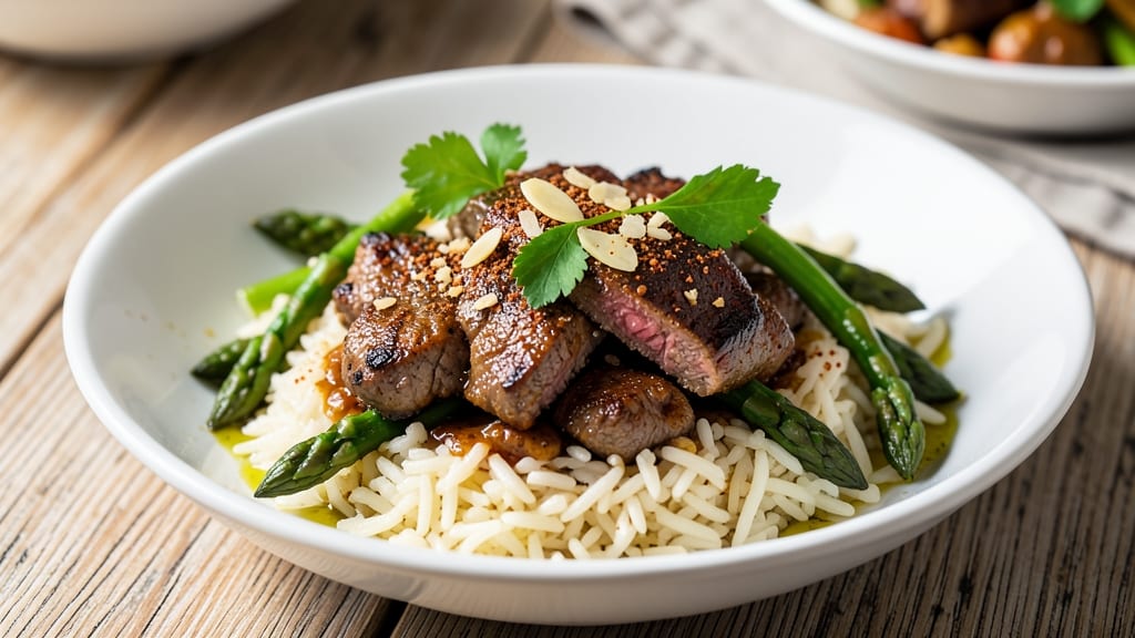 Asparagus Ground Beef and Rice Recipe: One-Pan Hearty Weeknight Dinner