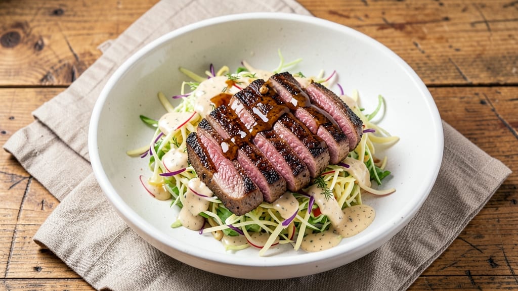 Beef and Coleslaw Recipe: Juicy Steak Pairs With Zesty Slaw Crunch