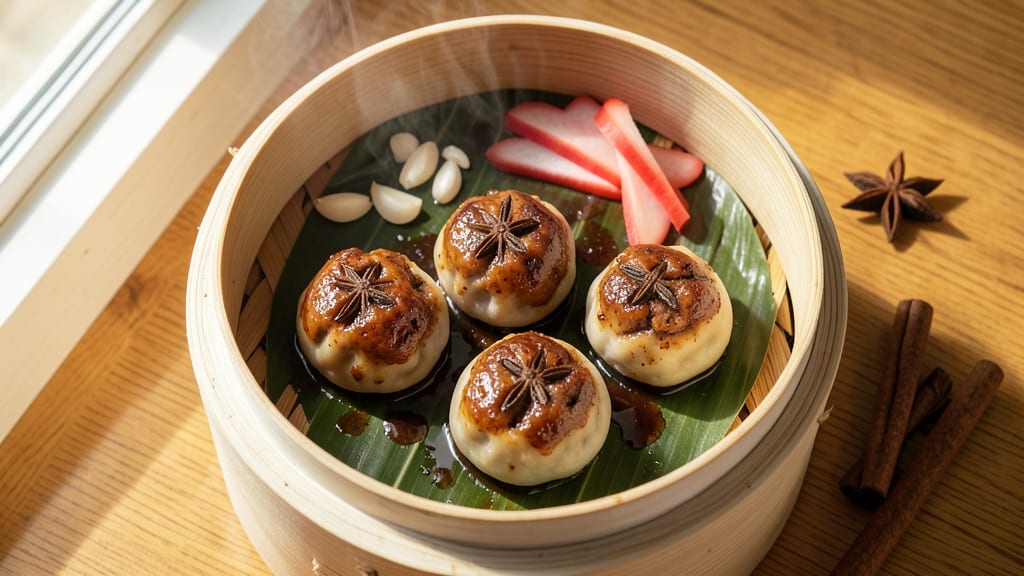 Beef Ball Dim Sum Recipe: Steamed Bite-Sized Pork Treats With Five-Spice Glow
