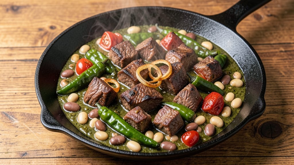 Beef and Bean Chili Verde Recipe: Zesty Green Chile Heat With Tender Beef