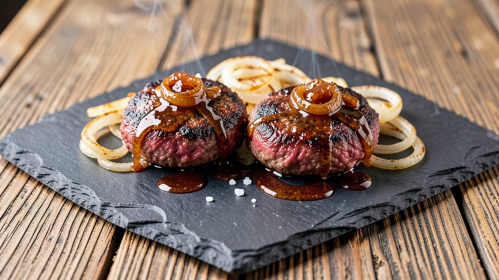 Barbecue Beef Patties Recipe: Juicy, Charred Bites With Caramelized Onions Inside