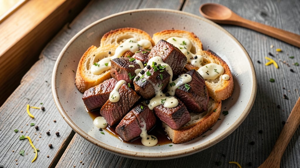 Beef and Bread Recipe: Skillet-Seared Crust Meets Buttery Bread Crumbs