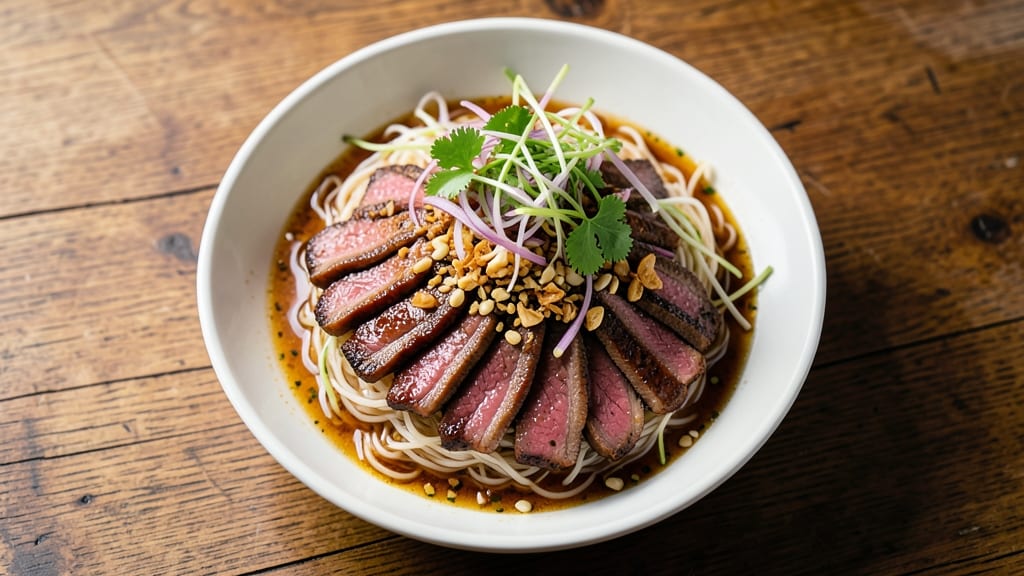 Authentic Vietnamese Shaking Beef Recipe: Silky Soy-Ginger Beef with Crispy Noodle Bites